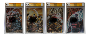 [TRIPLE SIGNED CGC YELLOW LABEL 4 PACK FOIL] X-Men 1991 #1 Facsimile Jim Lee | Claremont |  Williams Cover Var [Set #3]