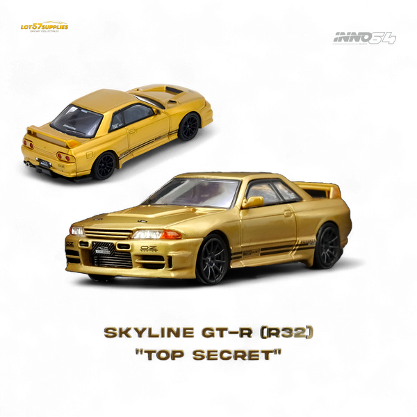 (Pre-Order) INNO64 Top Secret BNR32 GT-R 650R Gold 1:64