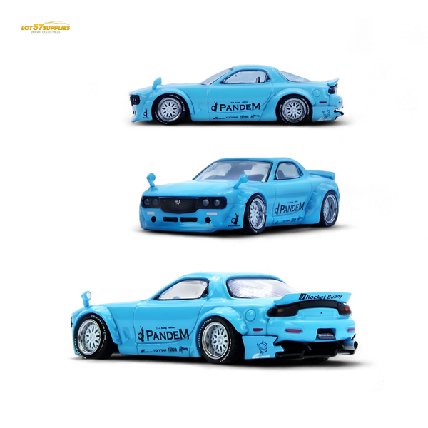 (Pre-Order) Inno64 Mazda RX7 FD3S Pandem Tiff Blue 1:64