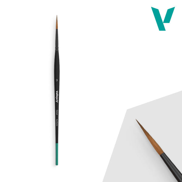 Vallejo Hobby Brushes: Detail - Synthetic - Size 3