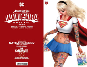 [Signed by Nathan Szerdy] ACTION COMICS PRESENTS DOOMSDAY SPECIAL #1 (ONE SHOT) NATHAN SZERDY (616) EXCLUSIVE TATTOO VIRGIN VAR [IN STOCK]