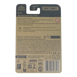 Matchbox Volkswagen Golf MK 1 - Matchbox Series 95/100