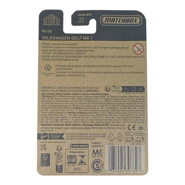 Matchbox Volkswagen Golf MK 1 - Matchbox Series 95/100