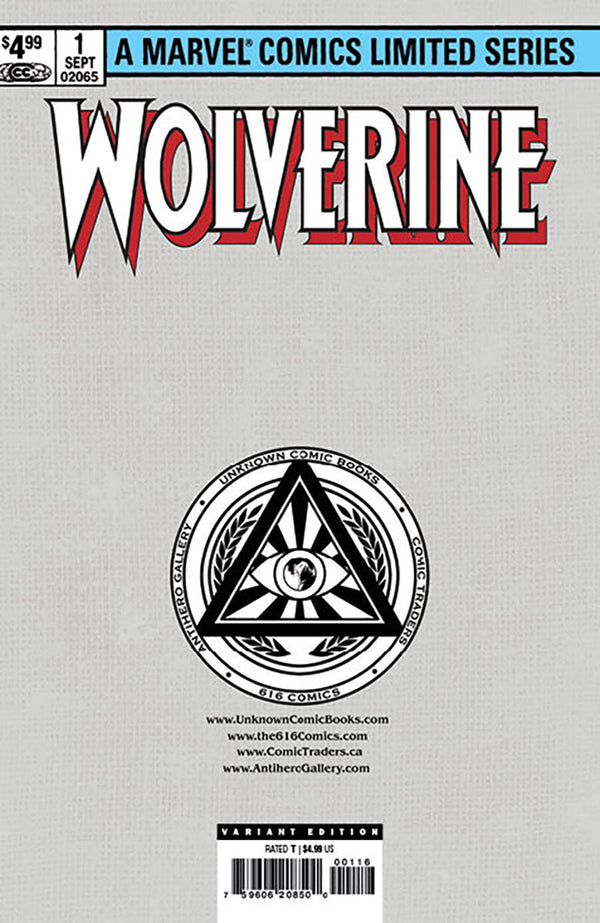 [Signed by Kaare Andrews] WOLVERINE BY CLAREMONT & MILLER #1 FACSIMILE EDITION [NEW PRINTING] UNKNOWN COMICS KAARE ANDREWS EXCLUSIVE VAR [IN STOCK]