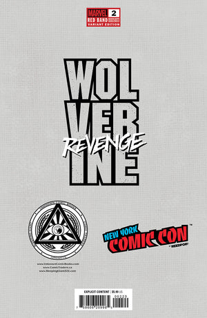 [Signed by Hickman] Wolverine: Revenge - Red Band #2 Virgin CON Unknown Comics Kirkham Exclusive Var Explicit Content [INST]