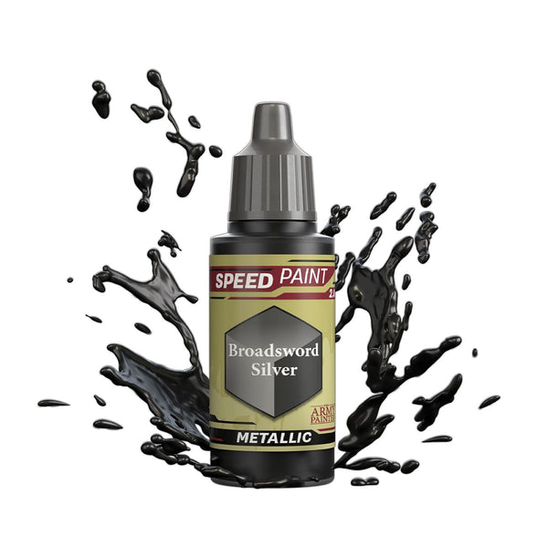 Army Painter Warpaints Speedpaint 2.0: Broadsword Silver 18ml - Echo Six Hobbies
