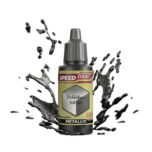 Army Painter Speedpaint Metallic: Polished Silver 18ml - Echo Six Hobbies