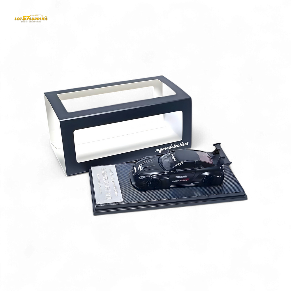 MC Skyline R35 GTR GT - Matte Black Advan Liberty Walk (LB) 1:64