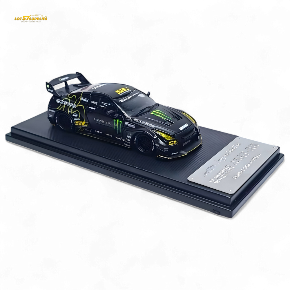 MC Skyline R35 GTR GT - Matte Black Monster 1:64