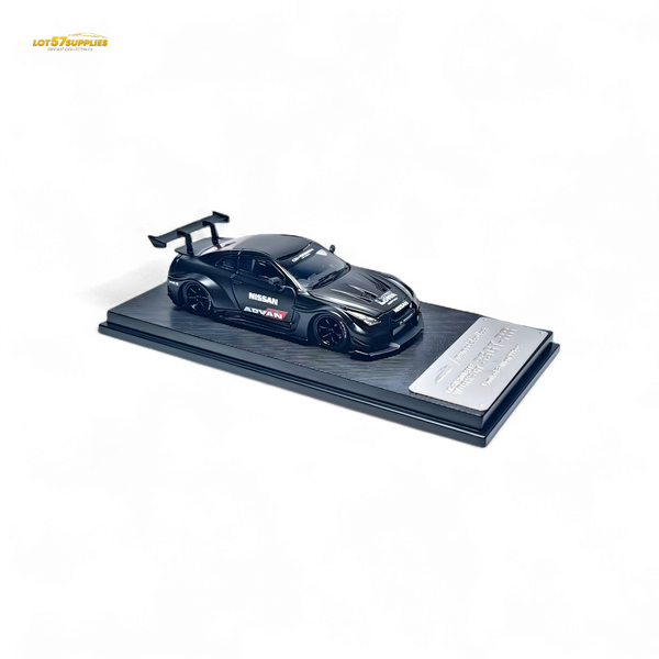 MC Skyline R35 GTR GT - Matte Black Advan Liberty Walk (LB) 1:64