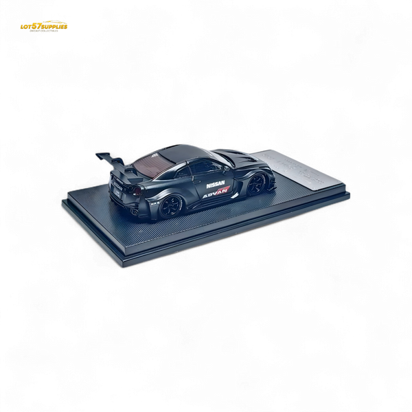 MC Skyline R35 GTR GT - Matte Black Advan Liberty Walk (LB) 1:64