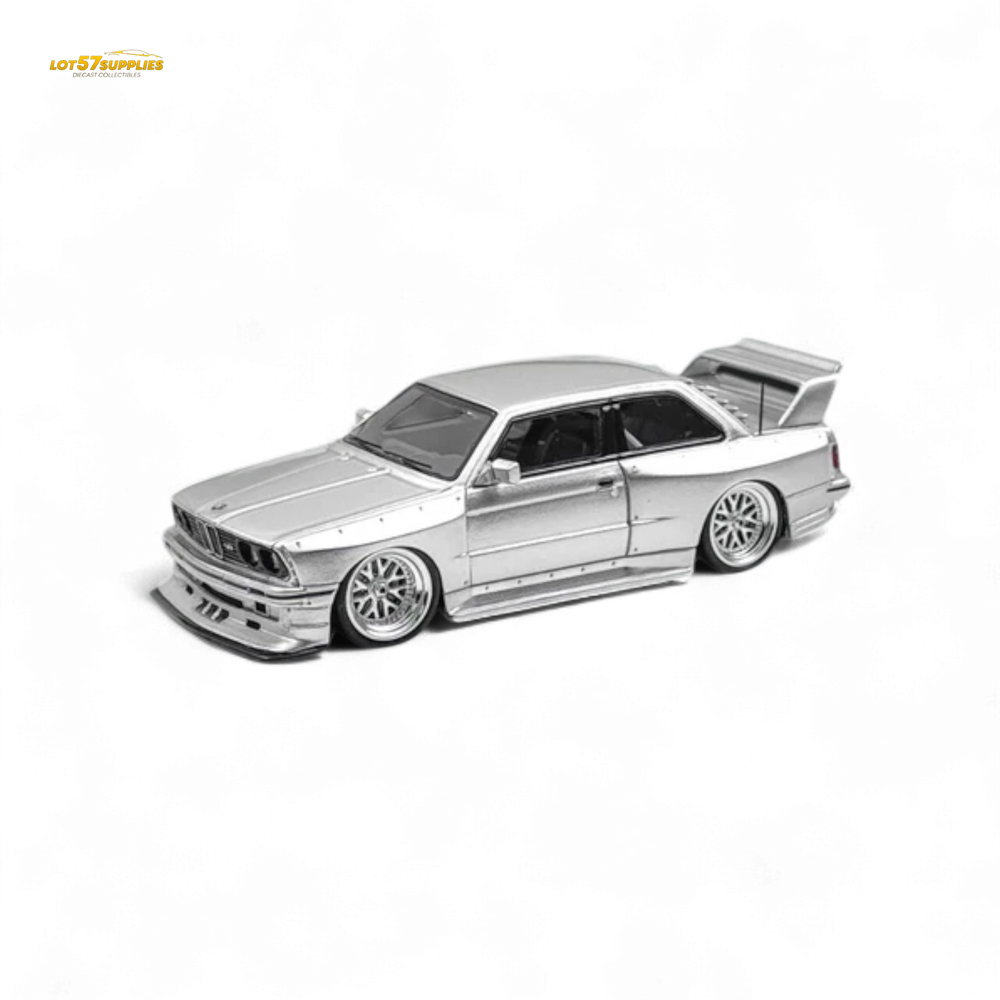 Model car on a white background