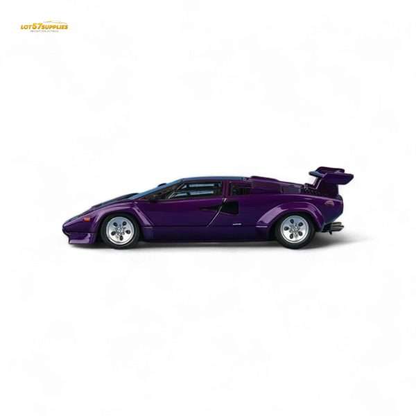 Findclassically Countach LP5000S - Metallic Purple w/ Wing 1:64