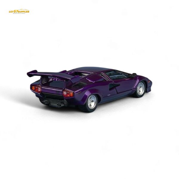 Findclassically Countach LP5000S - Metallic Purple w/ Wing 1:64