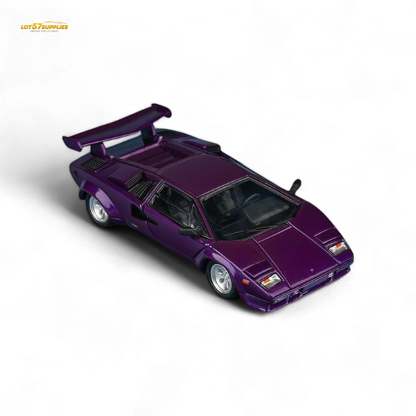 Findclassically Countach LP5000S - Metallic Purple w/ Wing 1:64