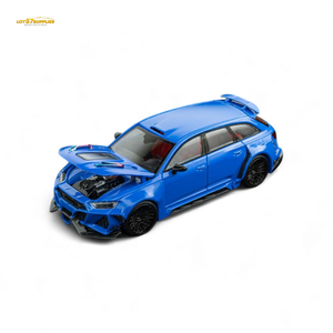 (Pre-Order) DCM Modified Audi RS6 Wagon Blue - Engine & Openable Hood 1:64