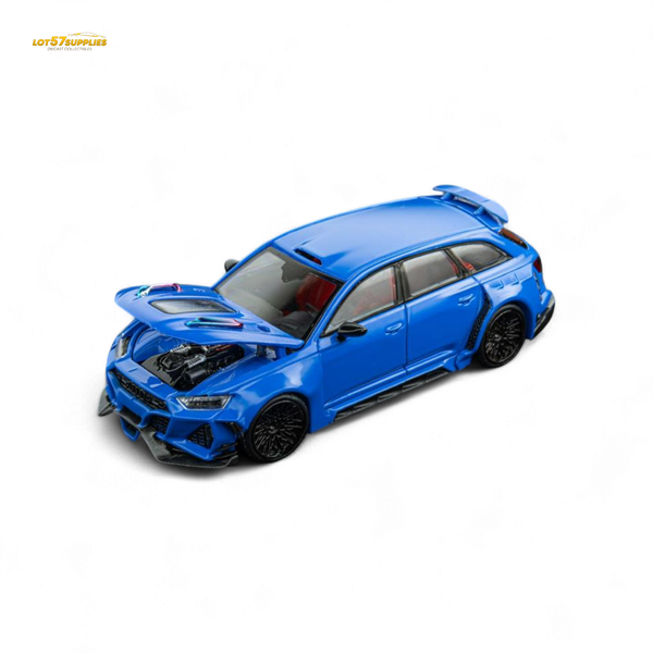 (Pre-Order) DCM Modified Audi RS6 Wagon Blue - Engine & Openable Hood 1:64