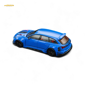 (Pre-Order) DCM Modified Audi RS6 Wagon Blue - Engine & Openable Hood 1:64