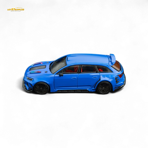 (Pre-Order) DCM Modified Audi RS6 Wagon Blue - Engine & Openable Hood 1:64