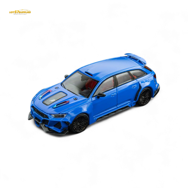 (Pre-Order) DCM Modified Audi RS6 Wagon Blue - Engine & Openable Hood 1:64
