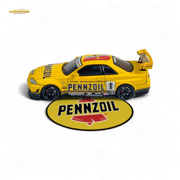 Fast Speed FS 1:64 Skyline GT-R R34 Nismo Z-Tune Pennzoil #1 – Yellow