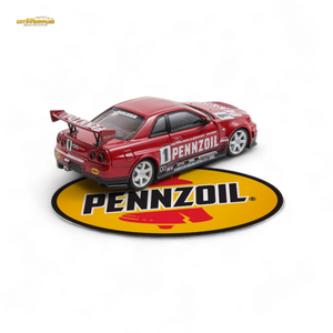 Fast Speed FS 1:64 Skyline GT-R R34 Nismo Z-Tune Pennzoil #1 – Red (Foshan AIT Exhibition Edition)