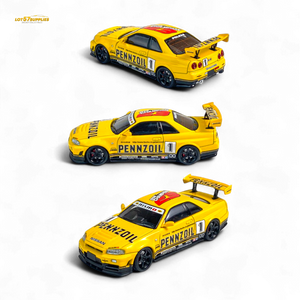Fast Speed FS 1:64 Skyline GT-R R34 Nismo Z-Tune Pennzoil #1 – Yellow