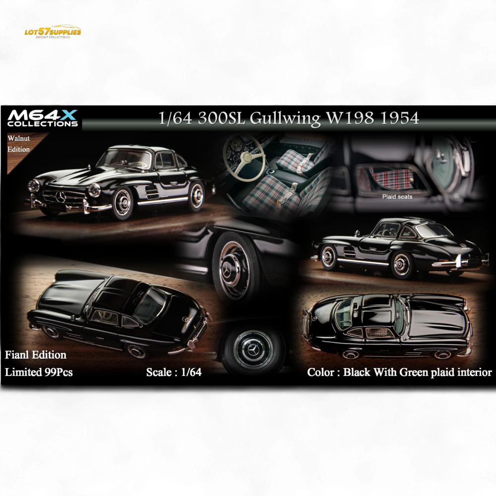 M64X 1:64 300SL W198 1954 Final Edition – Black Limited to 99 Pcs