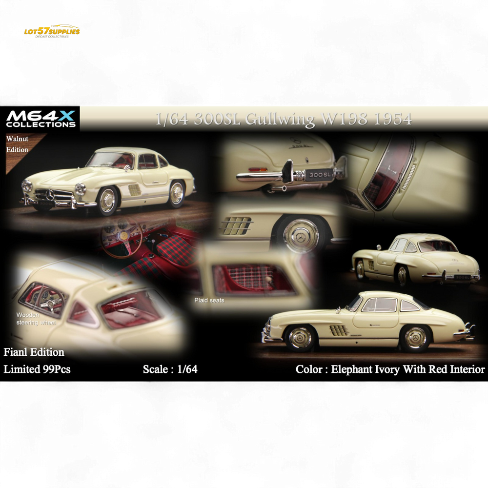 M64X 1:64 300SL W198 1954 Final Edition – Elephant Ivory Limited to 99 Pcs