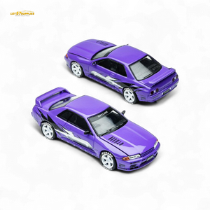 (Pre-Order) TimeMicro Skyline GT-R R32 Los Santos Drift - Purple 1/64
