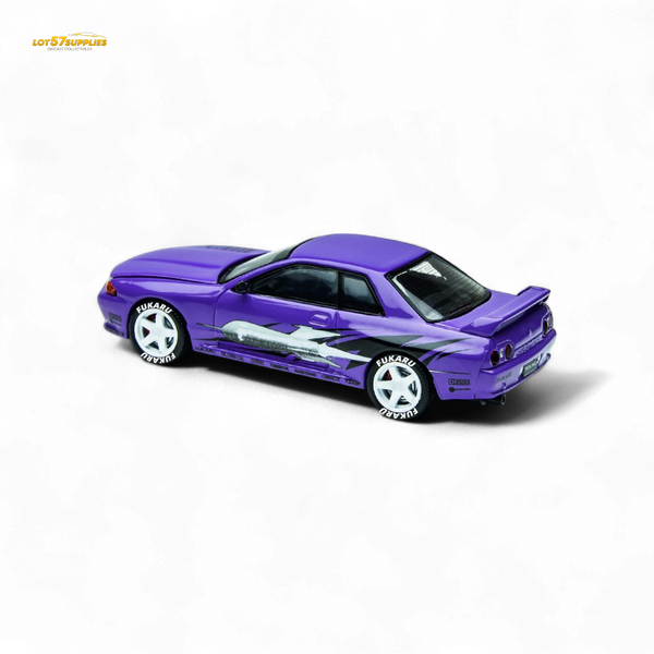 (Pre-Order) TimeMicro Skyline GT-R R32 Los Santos Drift - Purple 1/64