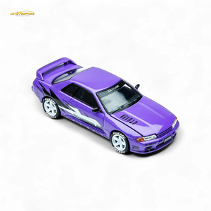 (Pre-Order) TimeMicro Skyline GT-R R32 Los Santos Drift - Purple 1/64