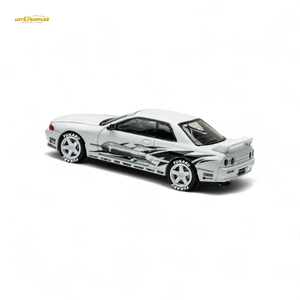 (Pre-Order) TimeMicro Skyline GT-R R32 Los Santos Drift - White 1/64