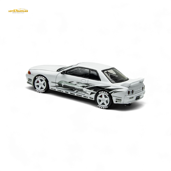 (Pre-Order) TimeMicro Skyline GT-R R32 Los Santos Drift - White 1/64