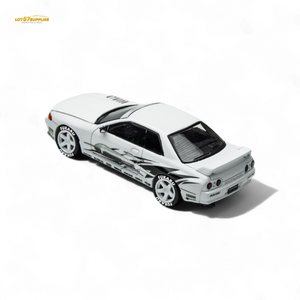 (Pre-Order) TimeMicro Skyline GT-R R32 Los Santos Drift - White 1/64