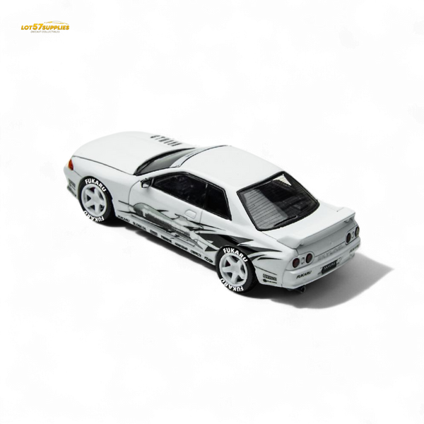 (Pre-Order) TimeMicro Skyline GT-R R32 Los Santos Drift - White 1/64