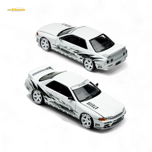 (Pre-Order) TimeMicro Skyline GT-R R32 Los Santos Drift - White 1/64