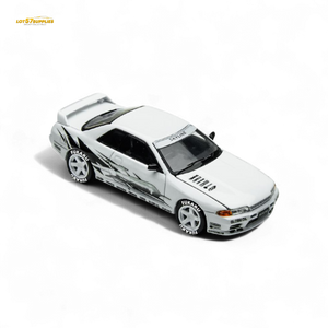 (Pre-Order) TimeMicro Skyline GT-R R32 Los Santos Drift - White 1/64