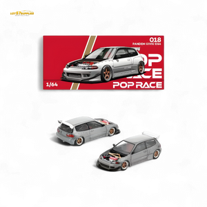 (Pre-Order) Pop Race Honda Civic EG6 Raw Metal 1:64