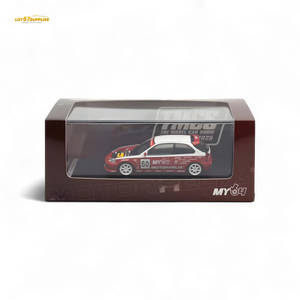 Motorhelix Honda Civic EK9 Malaysia Limited Edition - White - Red 1:64