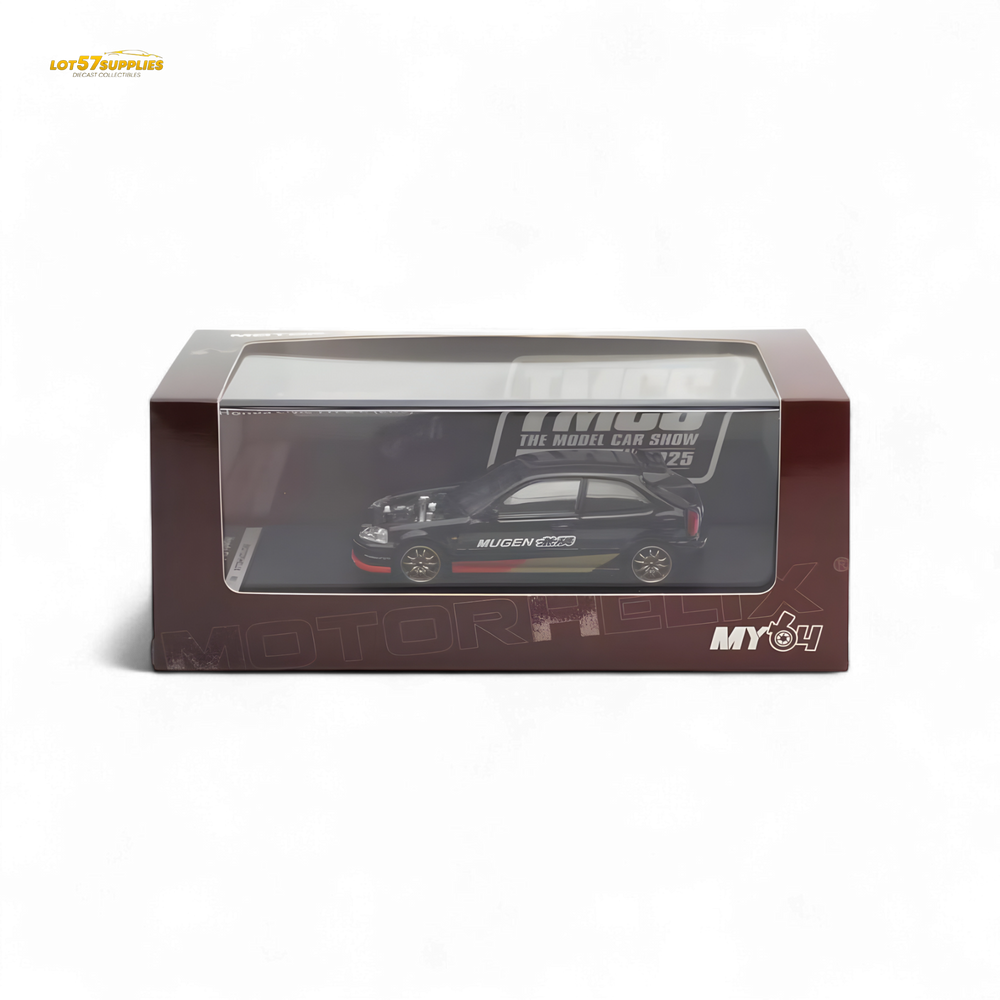Motorhelix Honda Civic EK9 MUGEN Malaysia Limited Edition - Black 1:64