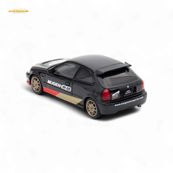 Motorhelix Honda Civic EK9 MUGEN Malaysia Limited Edition - Black 1:64