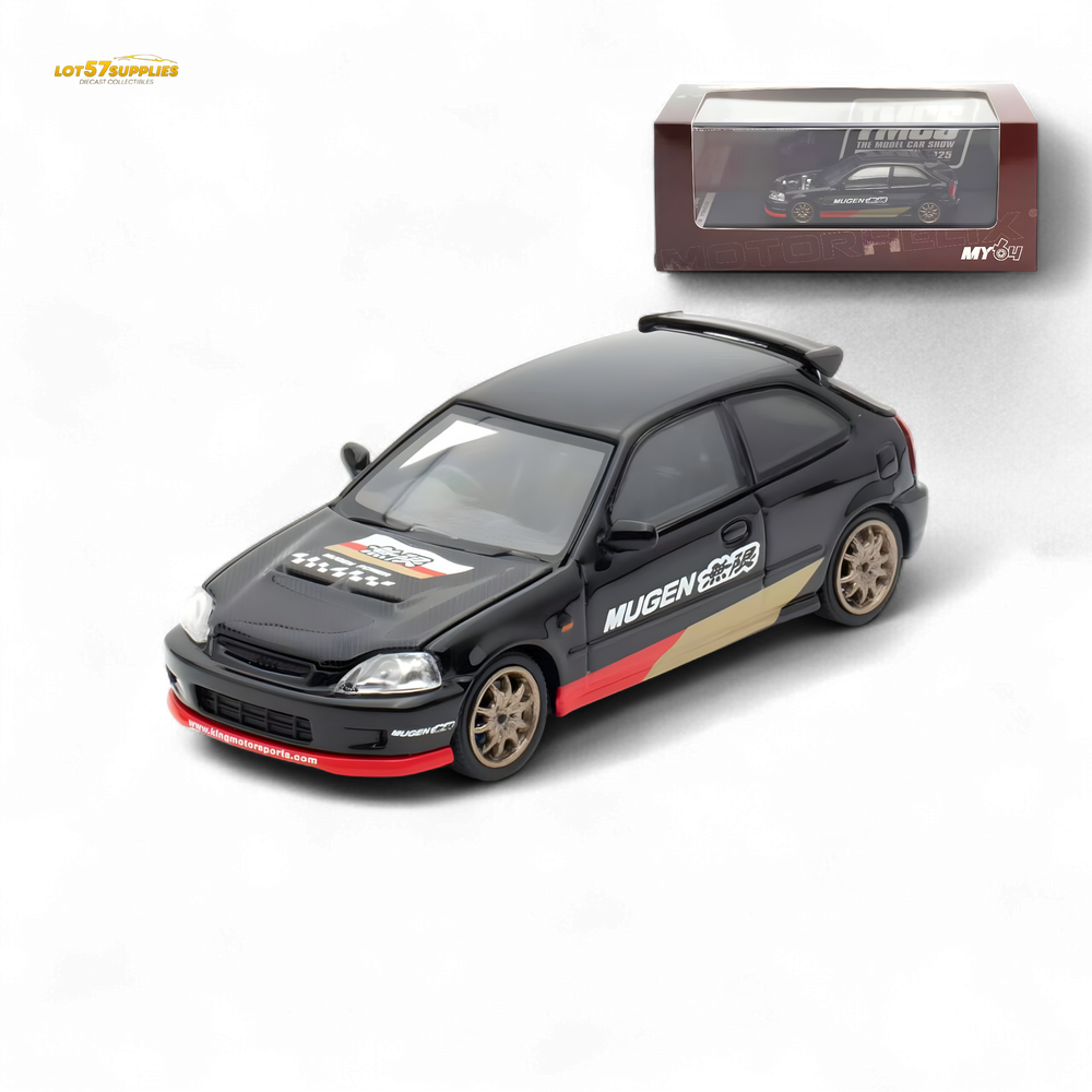 Motorhelix Honda Civic EK9 MUGEN Malaysia Limited Edition - Black 1:64