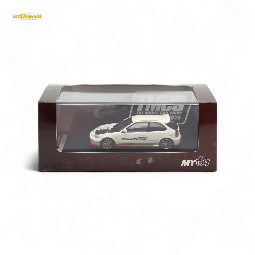 Motorhelix Honda Civic EK9 MUGEN Malaysia Limited Edition - White 1:64