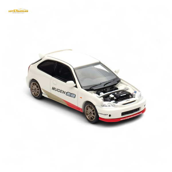 Motorhelix Honda Civic EK9 MUGEN Malaysia Limited Edition - White 1:64
