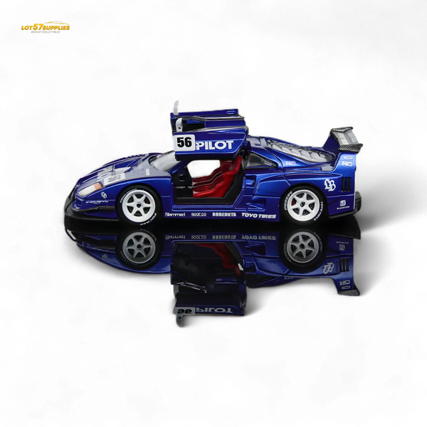 Demon King Auto F40 LB-Works Wide-Body Gull Wing Gate Modified - PILOT Livery 1:64