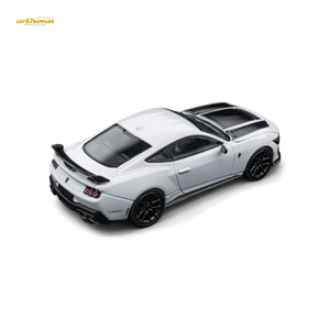 (Pre-Order) DCM Mustang Dark Horse - Crystal White - Black Wheels 1:64