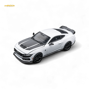 (Pre-Order) DCM Mustang Dark Horse - Crystal White - Black Wheels 1:64