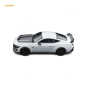 (Pre-Order) DCM Mustang Dark Horse - Crystal White - Black Wheels 1:64