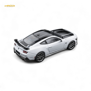 (Pre-Order) DCM Mustang Dark Horse - Crystal White - Titanium Wheels 1:64